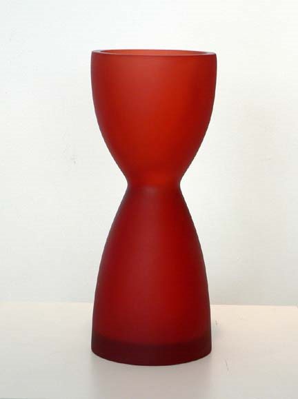 Resin Vase- Shape E (red) by  