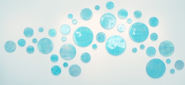 Blue Dots (16”) by Sylvia Hommert