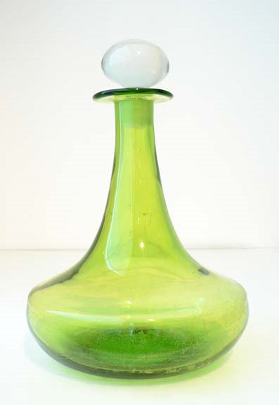 Olive Green Decanter by  