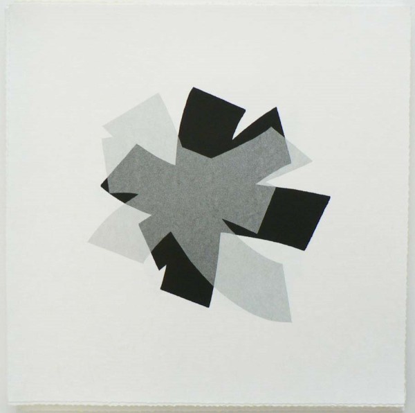 Untitled (black/silver on rice paper) by Billy Criswell