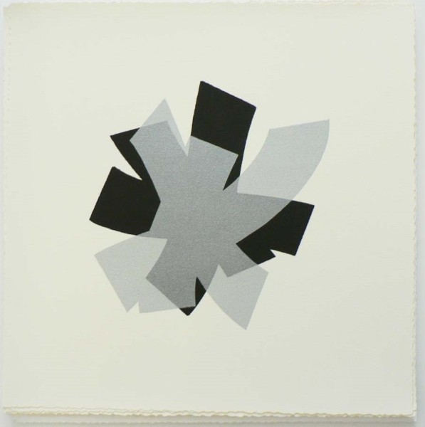 Untitled (black/silver on cream) by Billy Criswell