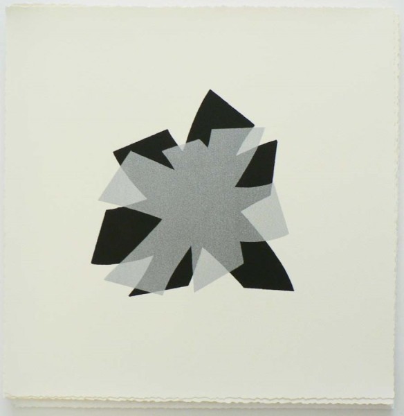 Untitled (black/silver on cream) by Billy Criswell