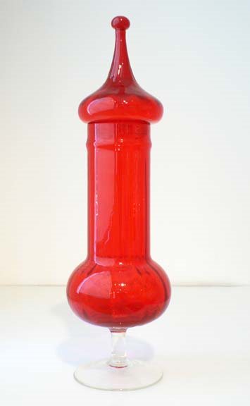 Red Candy Jar by  