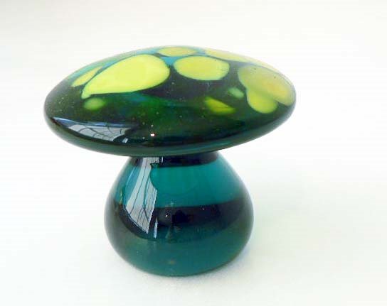Jade and Chartreuse Mushroom by  