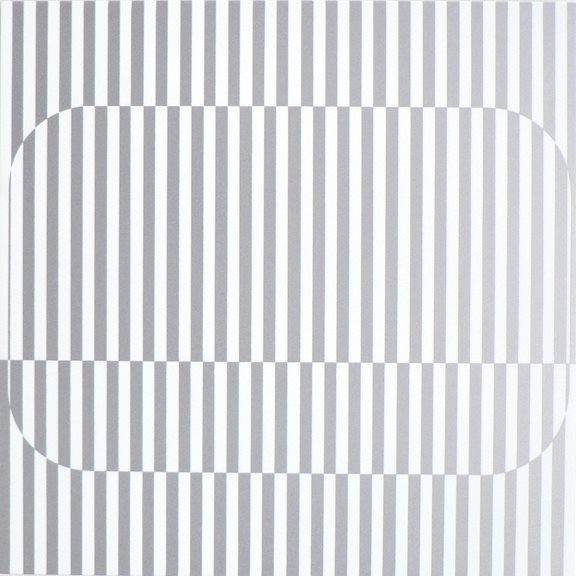Untitled Vessel (Silver Stripe Variation) by Daniel Aksten