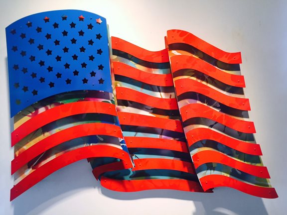 American Flag - Multi Color by Michael Kalish