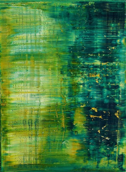 Abstract with Green #490 by Harry Moody