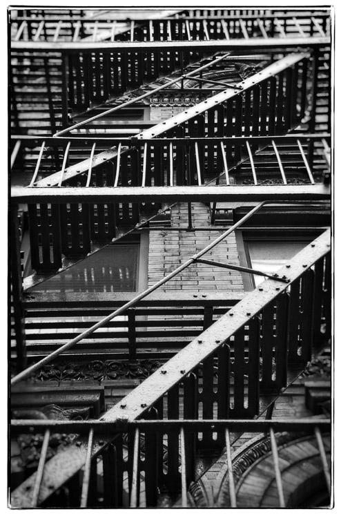 NY fire escape 6 by Michael Banks