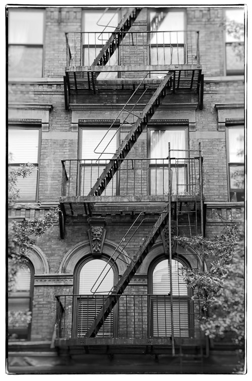 NY fire escape 5 by Michael Banks