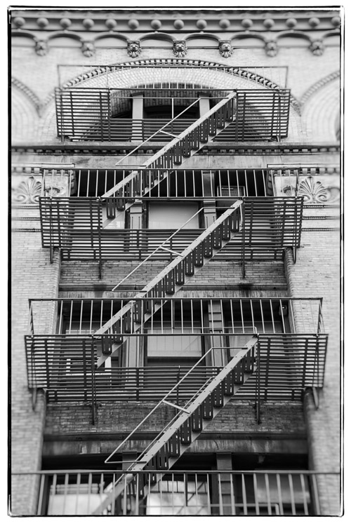 NY fire escape 1 by Michael Banks