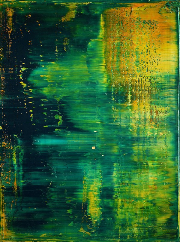 Abstract with Green #489 by Harry Moody