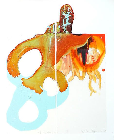 Untitled (Orange & Blue) by Nellie King Solomon
