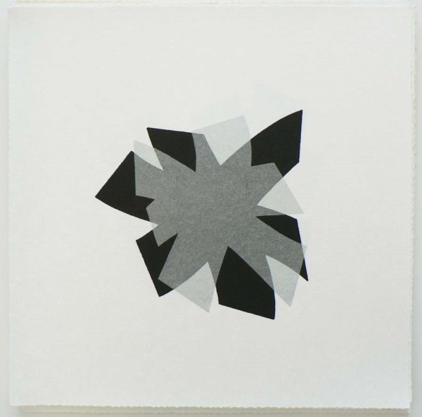 Untitled (black/silver on rice paper)