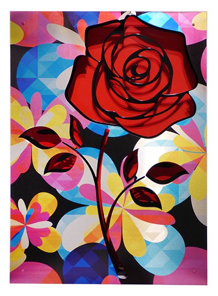 Crush/Rose on Red by Michael Kalish