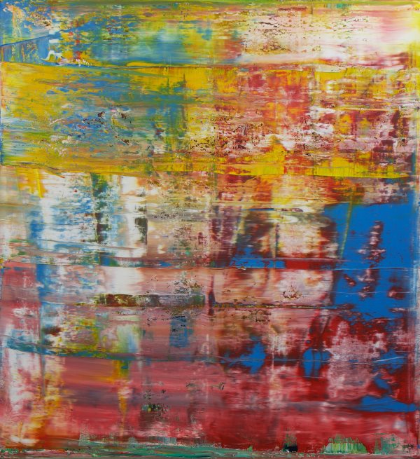 Large Abstract Blue Red #349 by Harry Moody