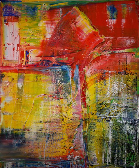 Abstract Red Yellow 472 by Harry Moody