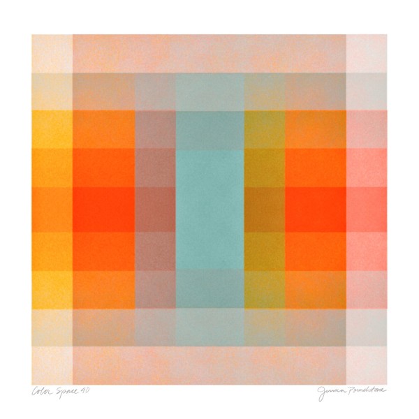 Color Space 40: Turquoise, Persimmon and saffron