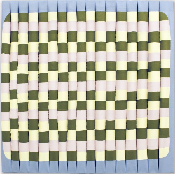 Bamboo Grid Light Blue by Jean Alexander Frater